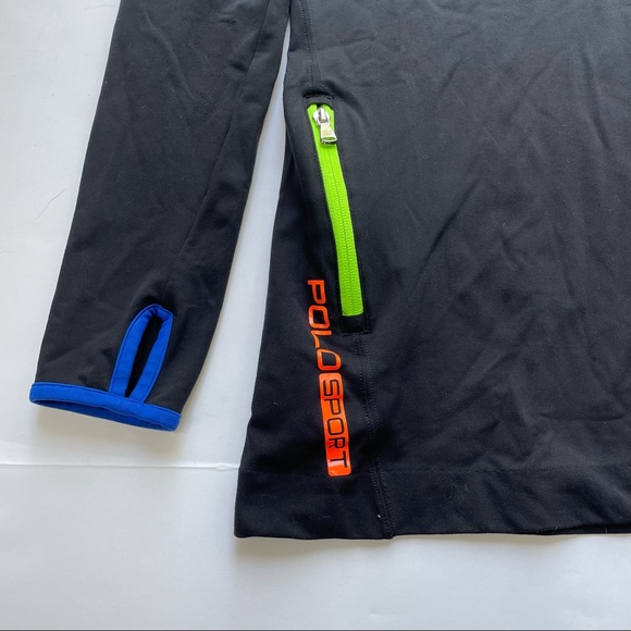 Polo Sport Ralph Lauren Athletic Long Sleeve Pullover Sweatshirt Mock Neck M - Picture 3 of 9